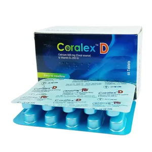 Coralex D 1250mg+200IU Tablet