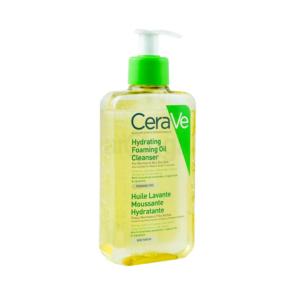 Cerave Hydrating Foaming Oil Cleanser for Normal to Very Dry Skin  