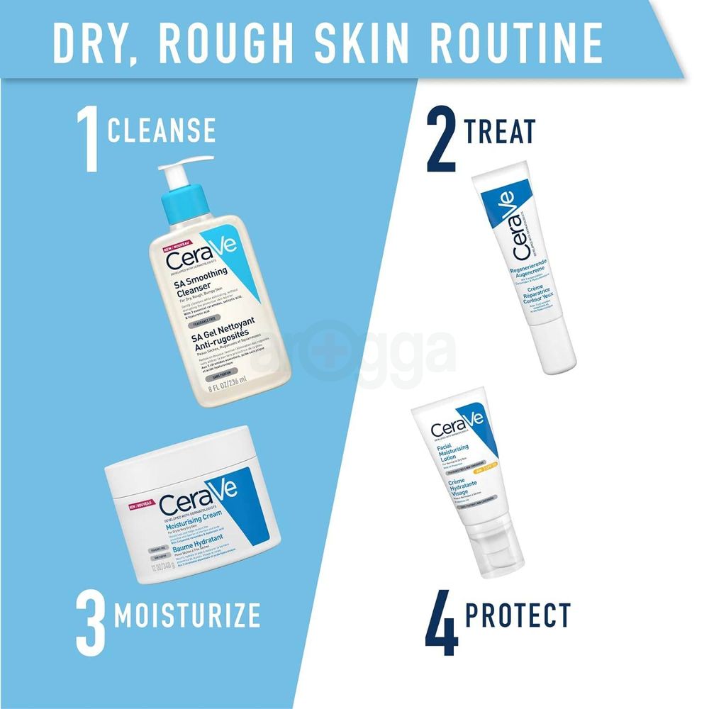 Cerave SA Smoothing Cream for Dry, Rough, Bumpy Skin 177ml  