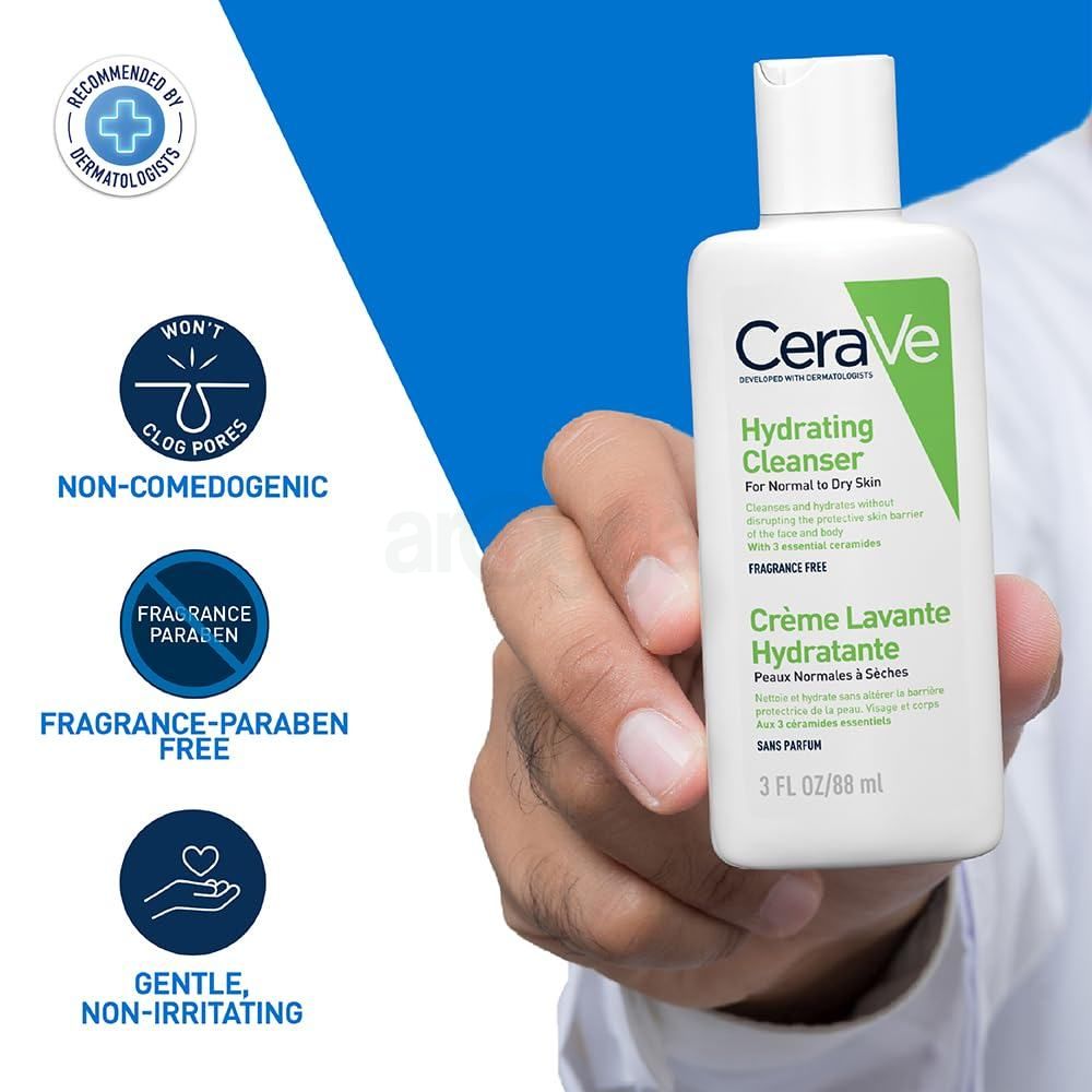 Cerave Hydrating Cleanser for Normal to Dry Skin  