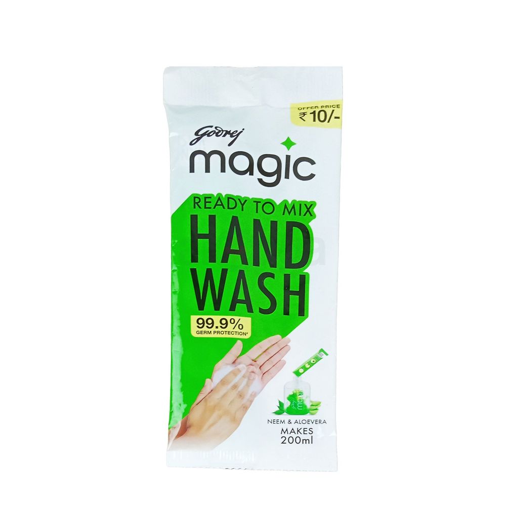 Godrej Magic Ready To Mix Hand Wash (Neem & Aloevera) 9gm  