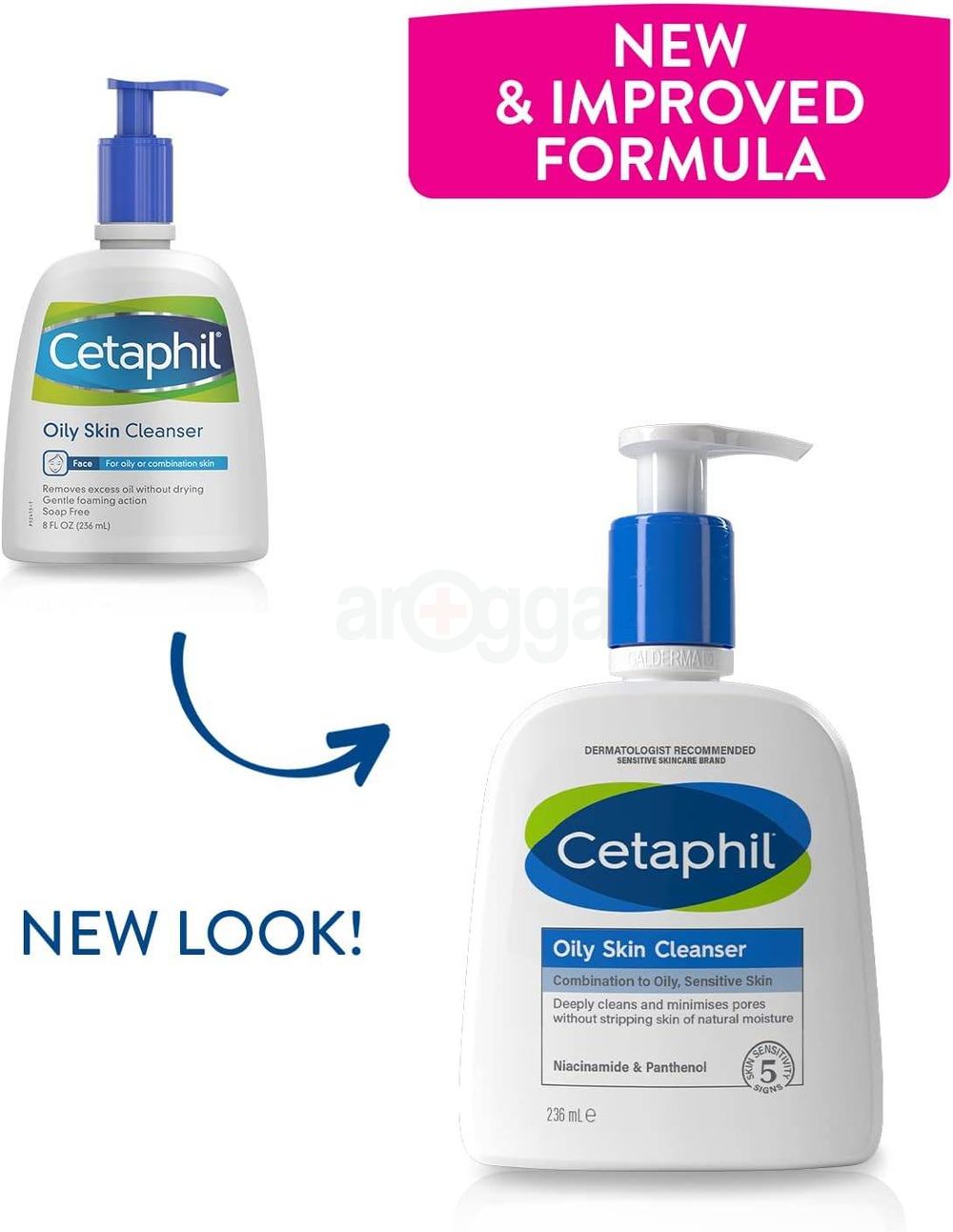 Cetaphil Oily Skin Cleanser for Combination to Oily and Sensitive Skin 236ml  