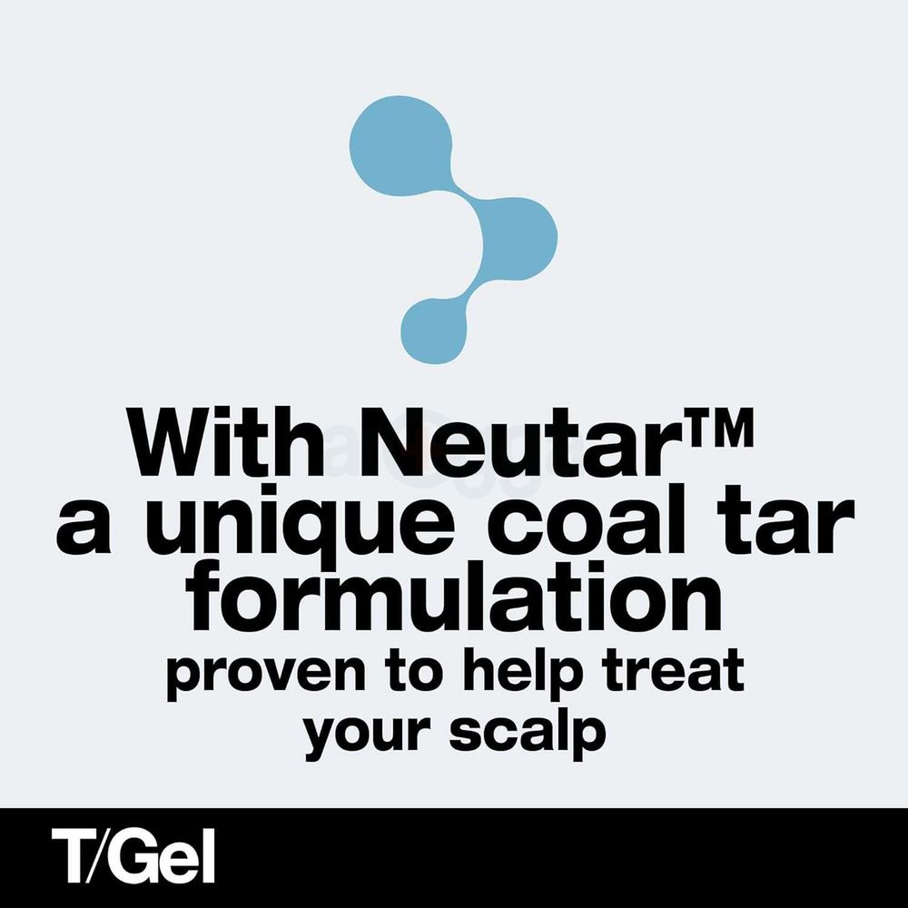 Neutrogena T/Gel Therapeutic Shampoo with Neutar Solubilised Coal Tar Extract for Scalp Psoriasis, Seborrhoeic Dermatitis & Dandruff  