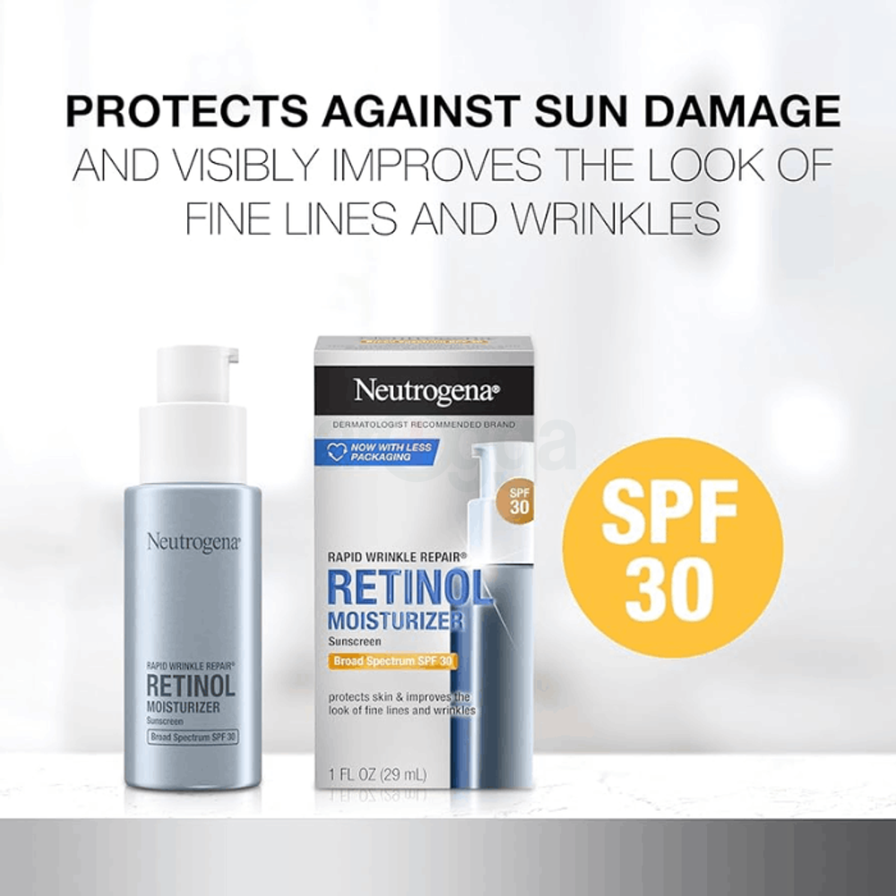 Neutrogena Rapid Wrinkle Repair Retinol Moisturizer Sunscreen Broad Spectrum SPF 30 29ml  