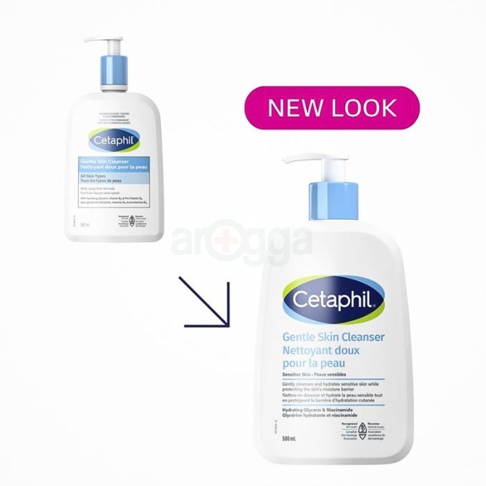Cetaphil Gentle Skin Cleanser for Nattoyant Doux Pour La Peau Sensitive Skin 500ml  