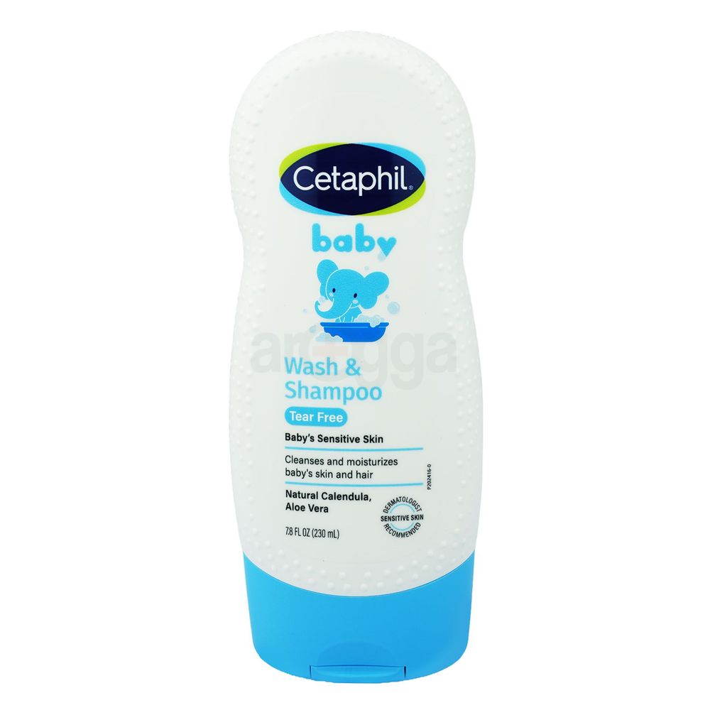 Cetaphil Baby Wash & Shampoo Tear Free for Baby's Sensitive Skin 230ml  