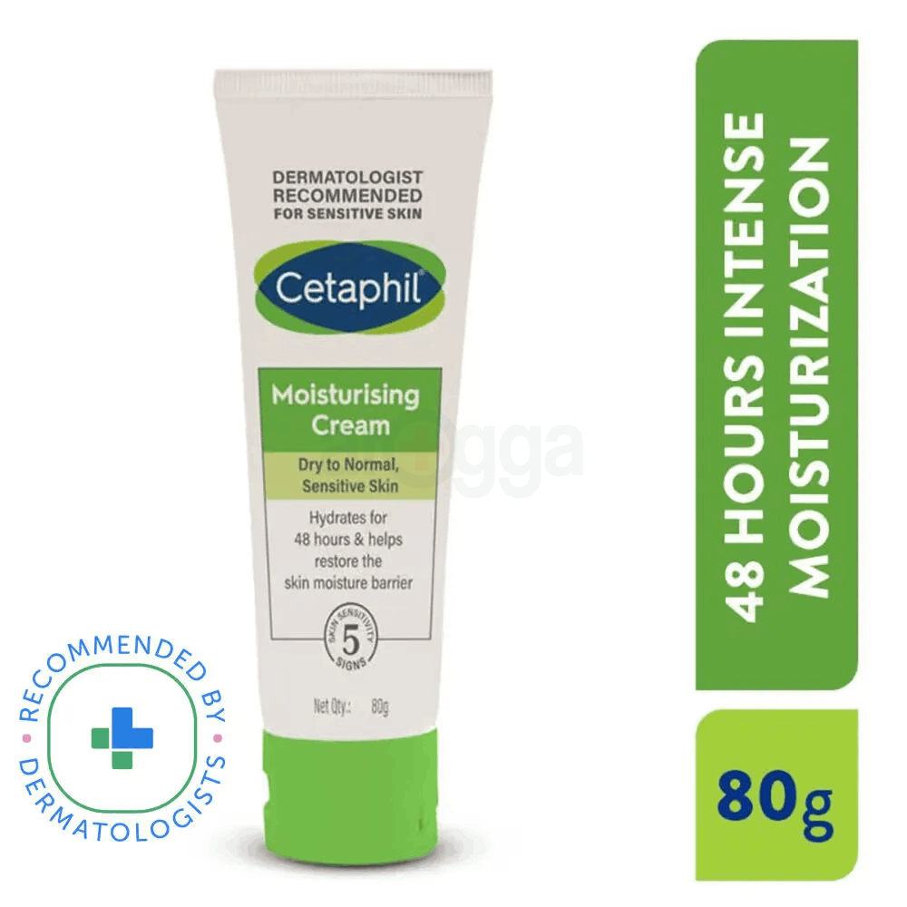 Cetaphil Moisturising Cream for Dry To Normal, Sensitive Skin 80gm  