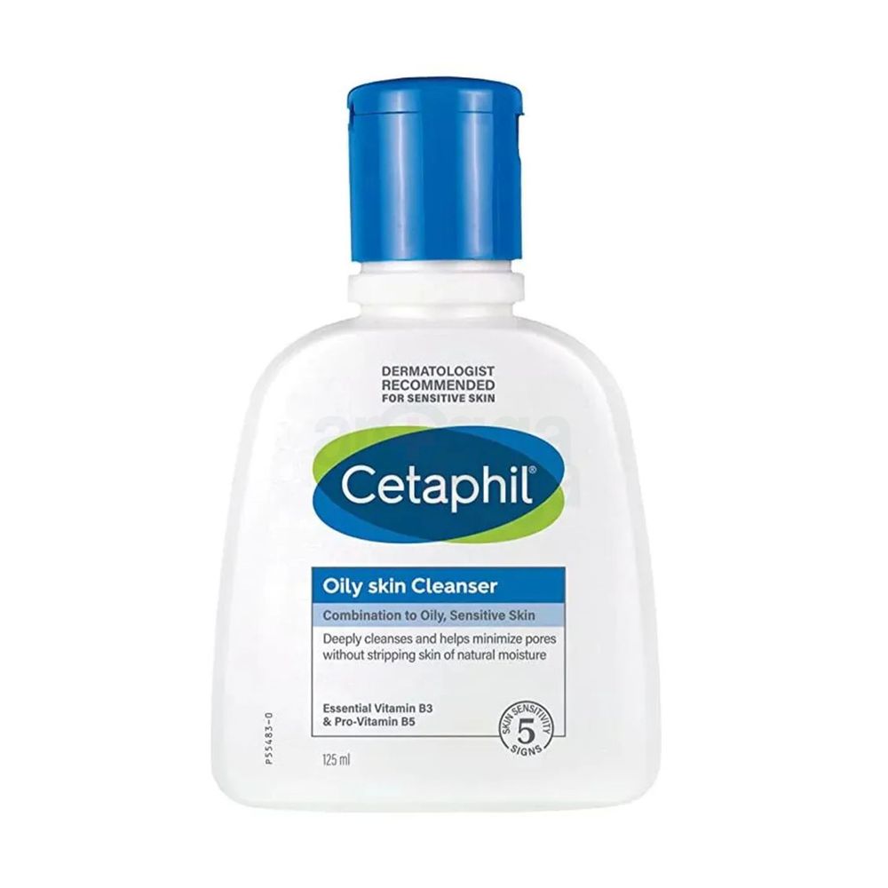 Cetaphil Oily Skin Cleanser For Combination to Oily, Sensitive Skin 125ml  