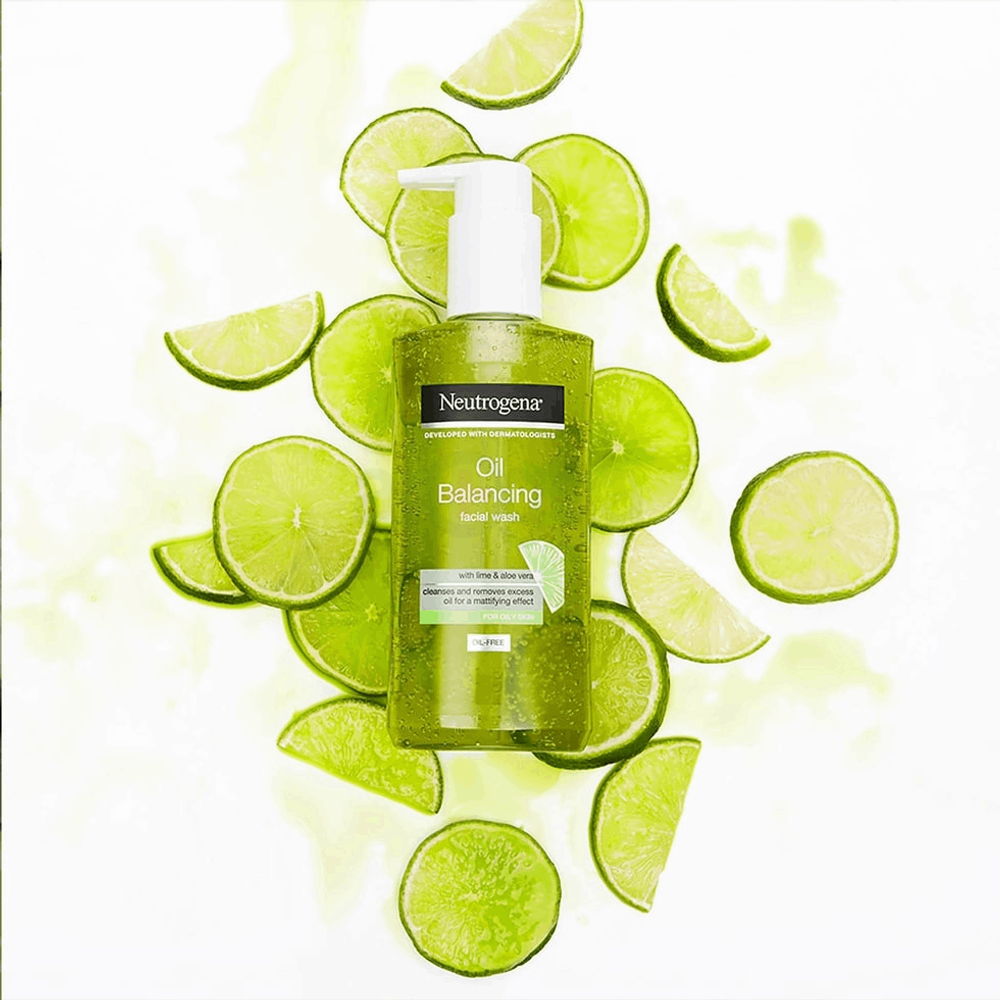 Neutrogena Oil Balancing Facial Wash with Lime For Oily Skin  
