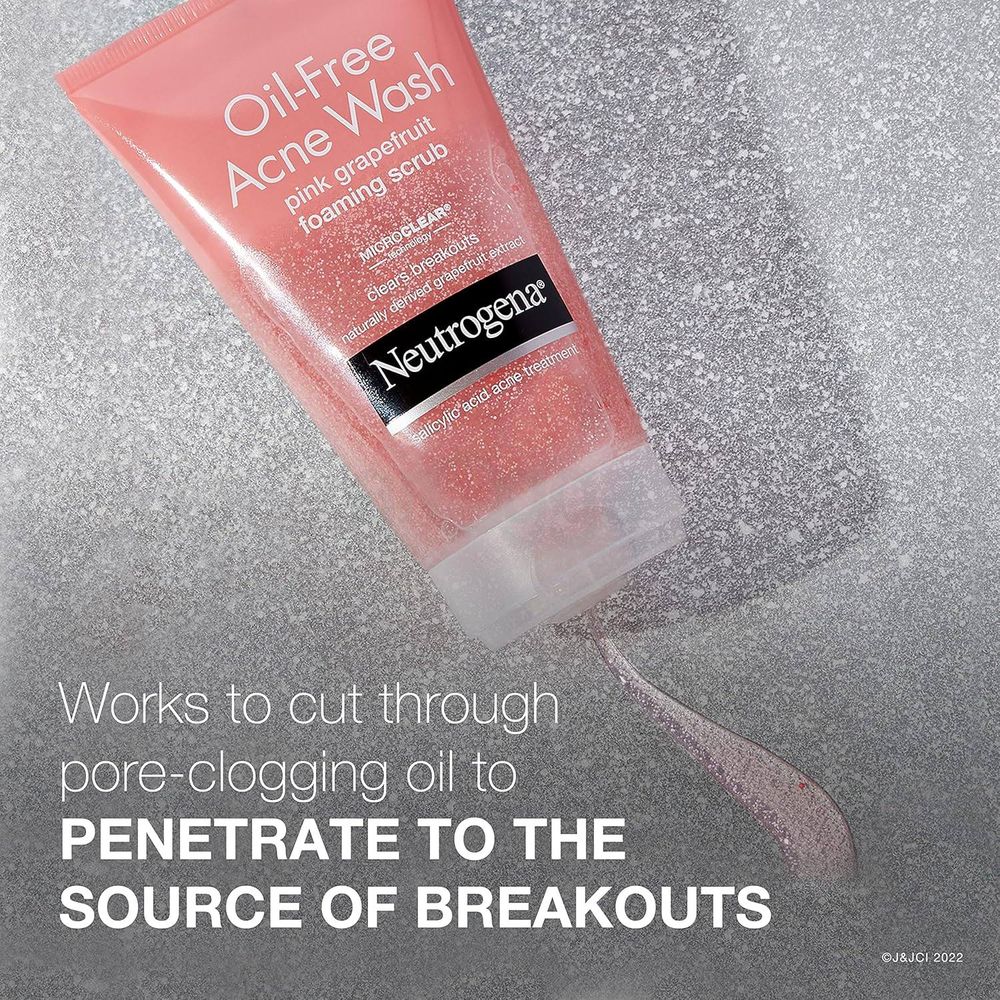 Neutrogena Oil-Free Acne Wash Pink Grapefruit Foaming Scrub  