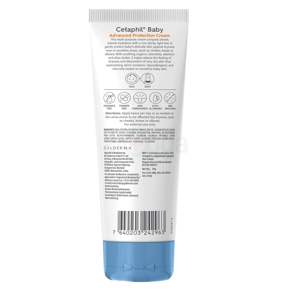 Cetaphil Baby Advanced Protection Cream with Organic Calendula 85g  