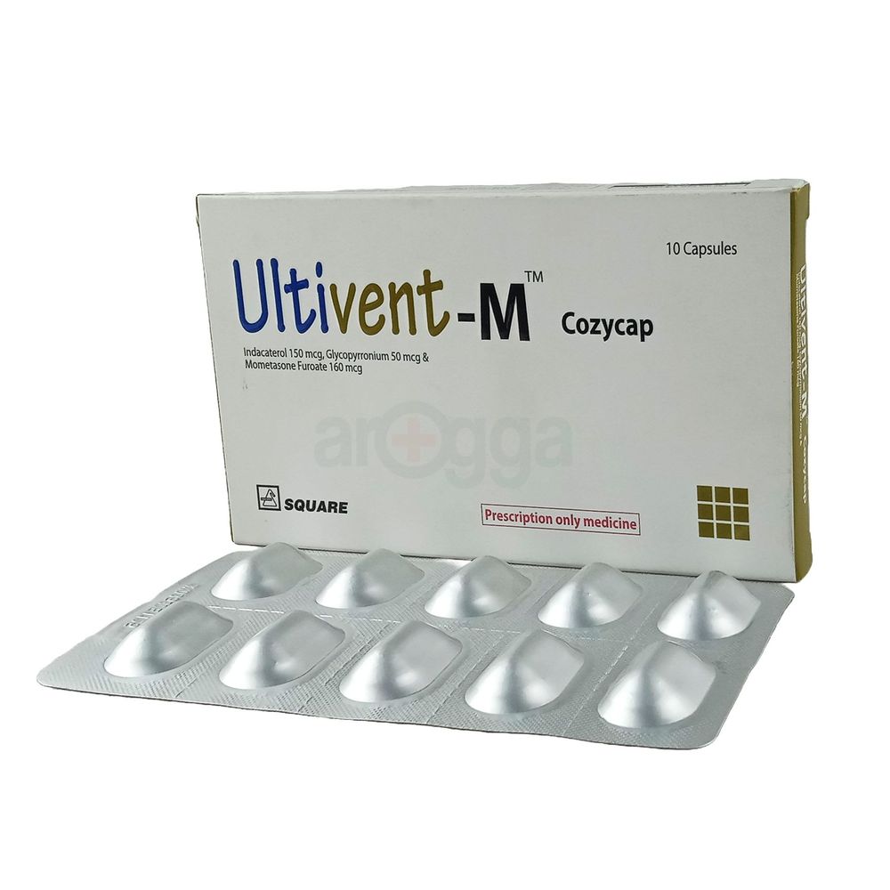 Ultivent-M Cozycap 50mcg+110mcg+160mcg Capsule