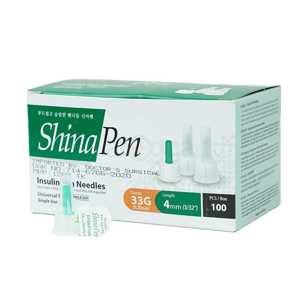 Shina Pen Insulin Pen Needles 32G 4mm(5/32'')  