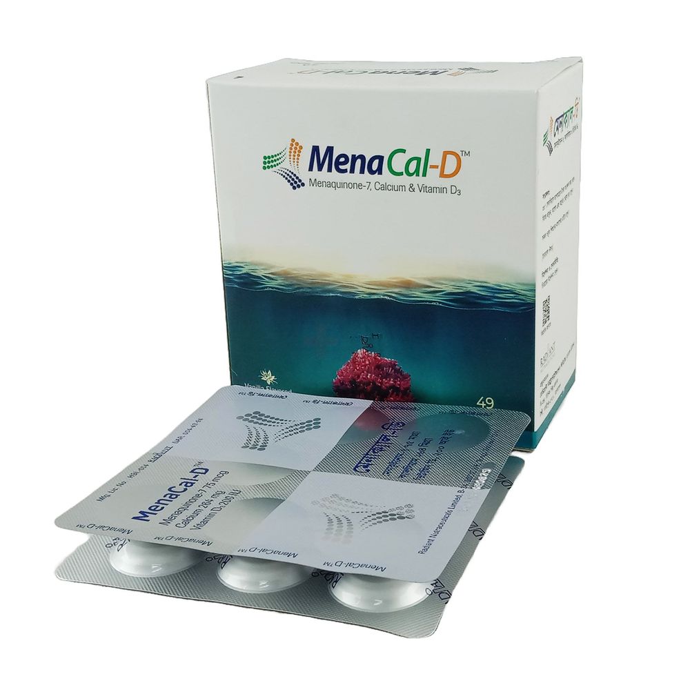 Menacal-D (49) 75mcg+264mg+200IU Tablet