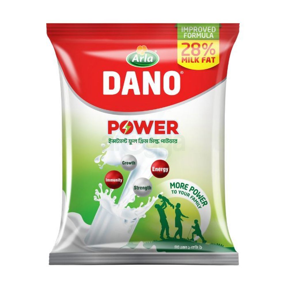 DANO Power Full Cream Milk Powder (Poly) 1kg  