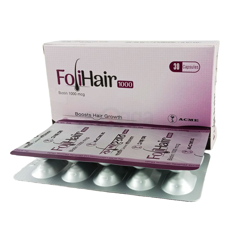 Folihair 1000 1000mcg Capsule