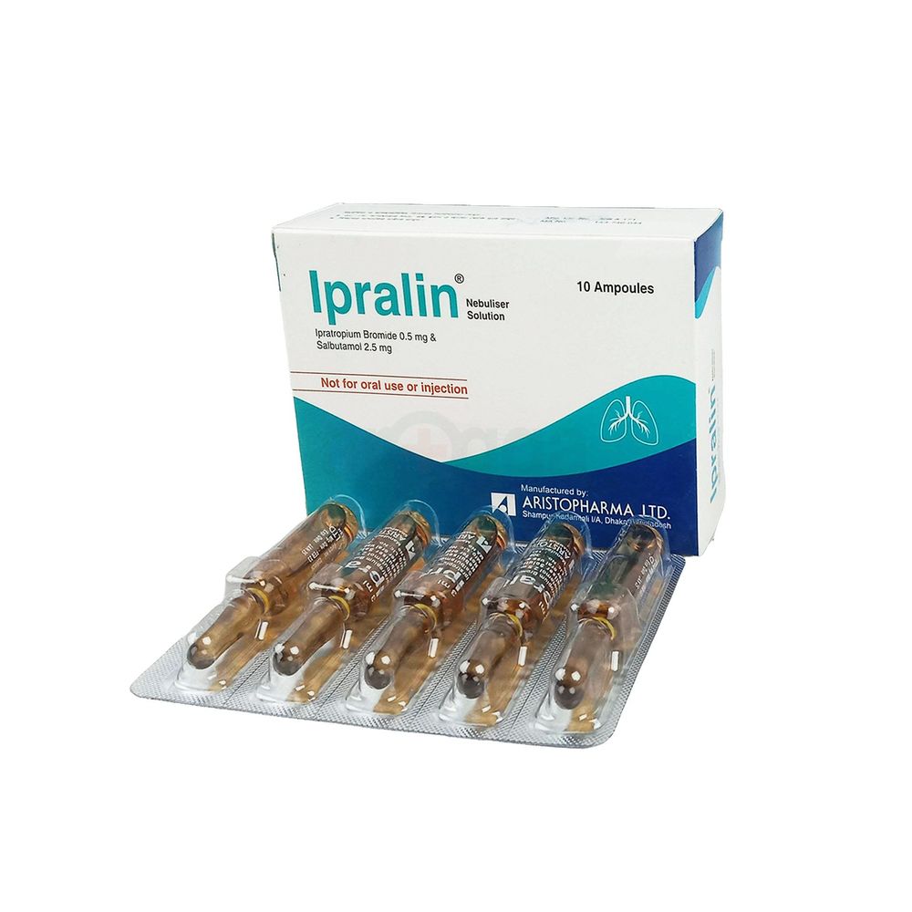 Ipralin Nebuliser Solution 0.5mg+2.5mg/3ml Nebuliser Solution