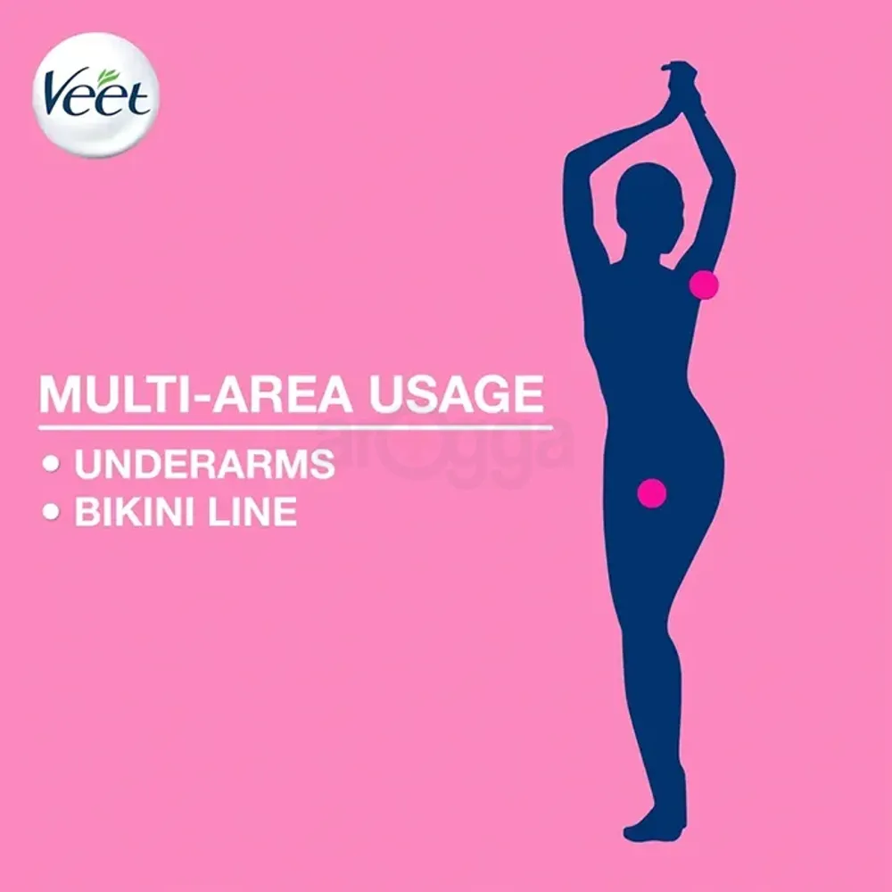 Veet Easy Gel Bikini & Underarm Wax Strips for Normal Skin  