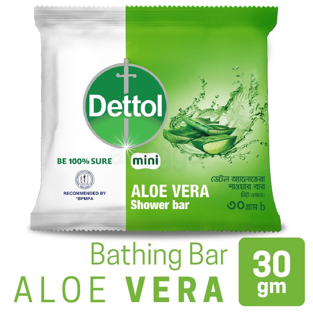 Dettol Mini Soap Aloe Vera 30g with Aloe Vera Extract  