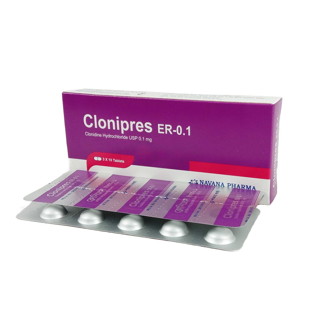 Clonipres ER 0.1 100mcg Tablet