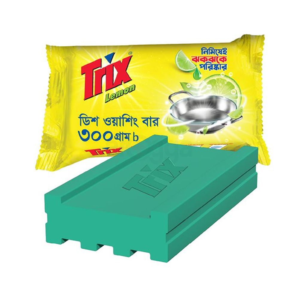 Trix Lemon Dish Washing Bar 300g  