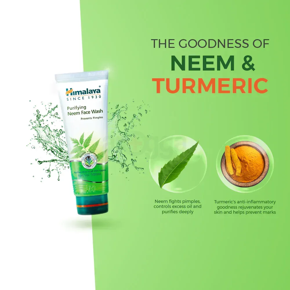 Himalaya neem face wash benefits discount