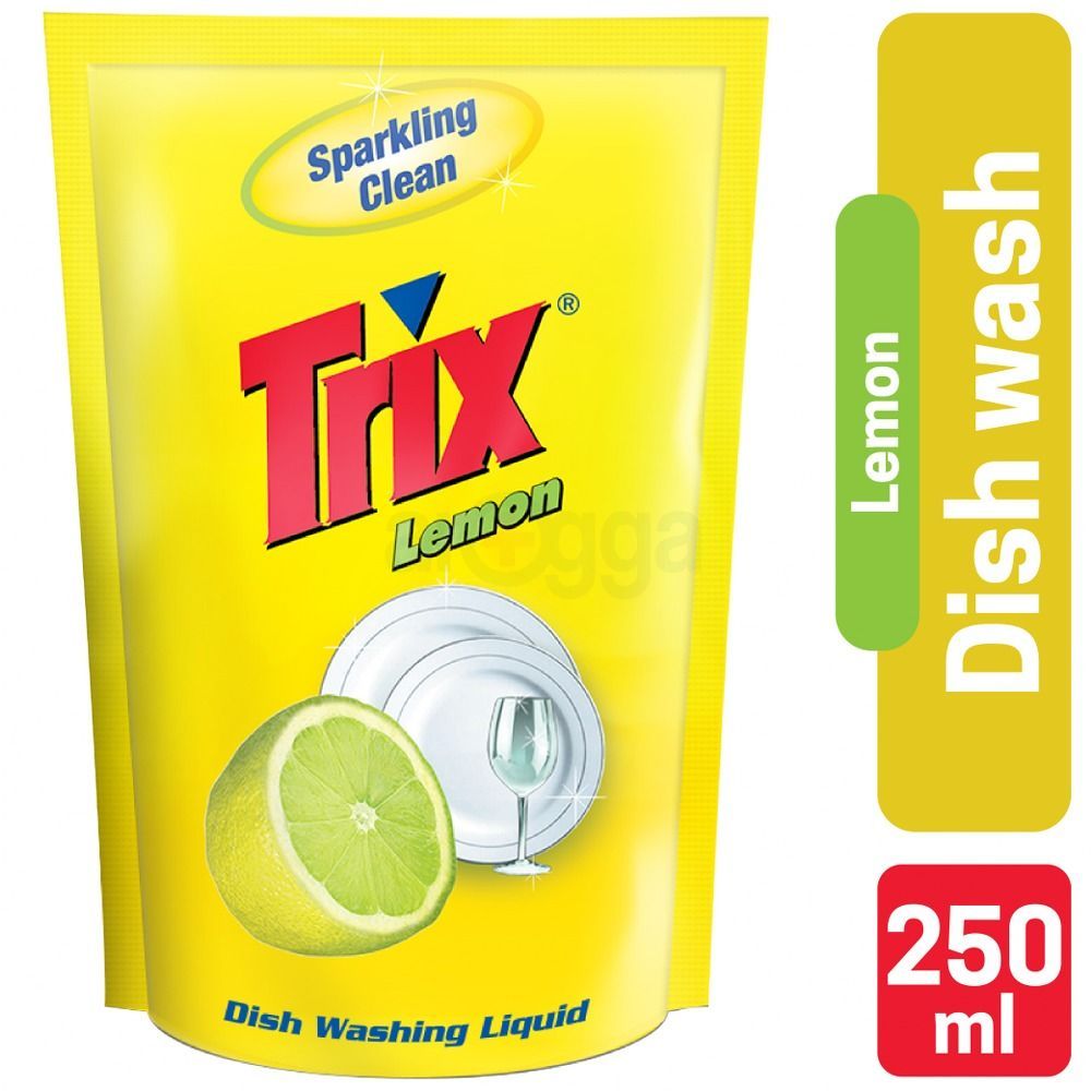 Trix Dishwashing Liquid Lemon Poly 250 ml  