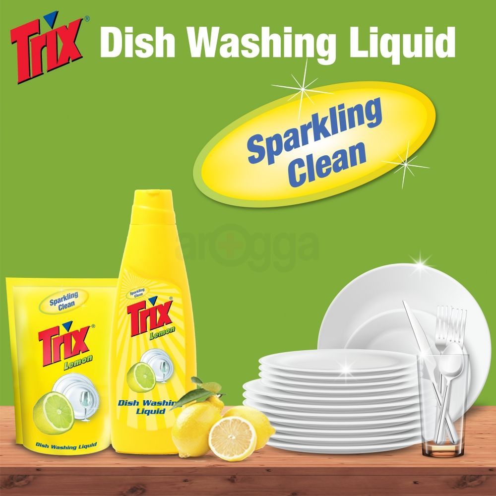 Trix Dishwashing Liquid Lemon Poly 250 ml  