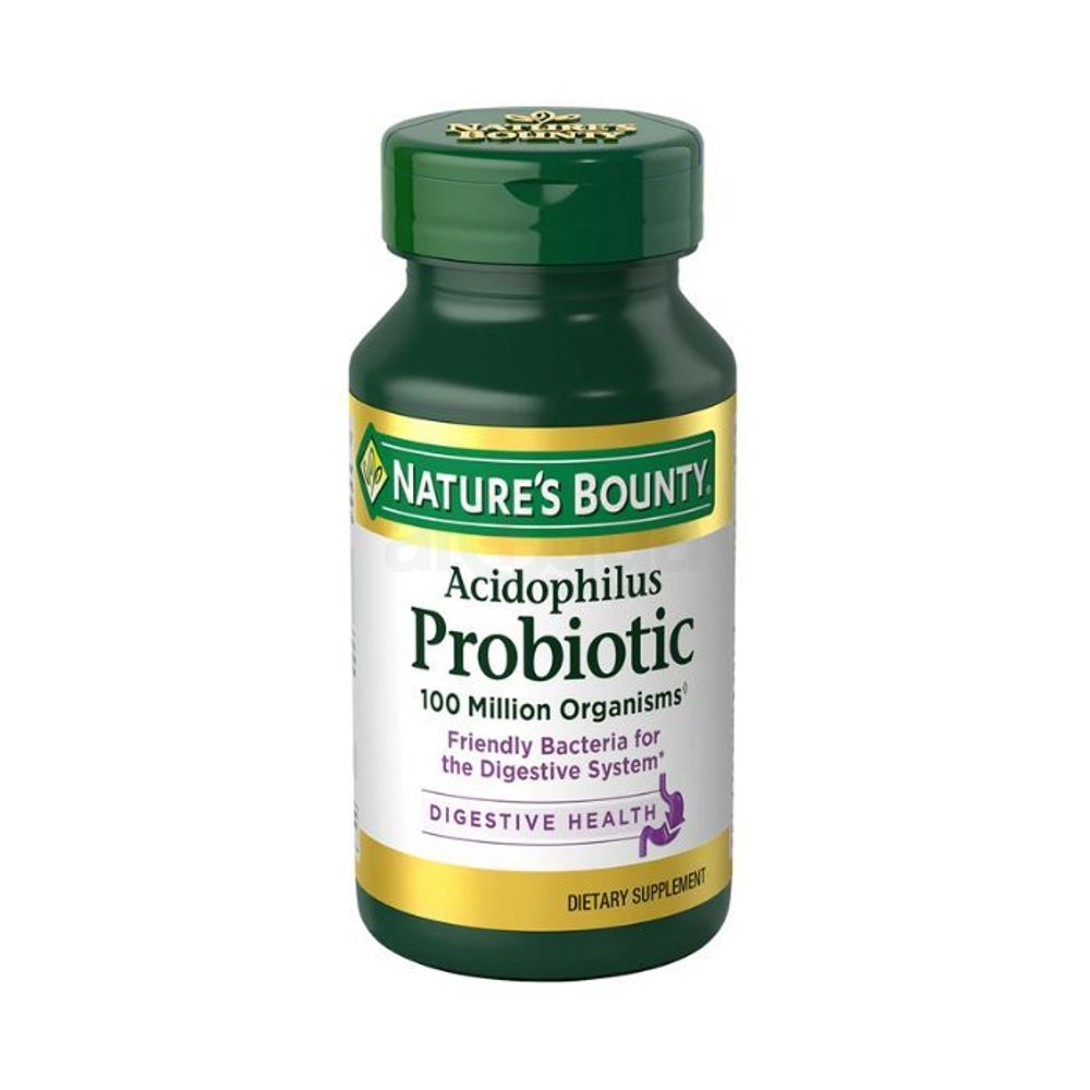 Nature’s Bounty Acidophilus Probiotic, Daily Probiotic Supplement, Supports Digestive Health,100 Tablets  