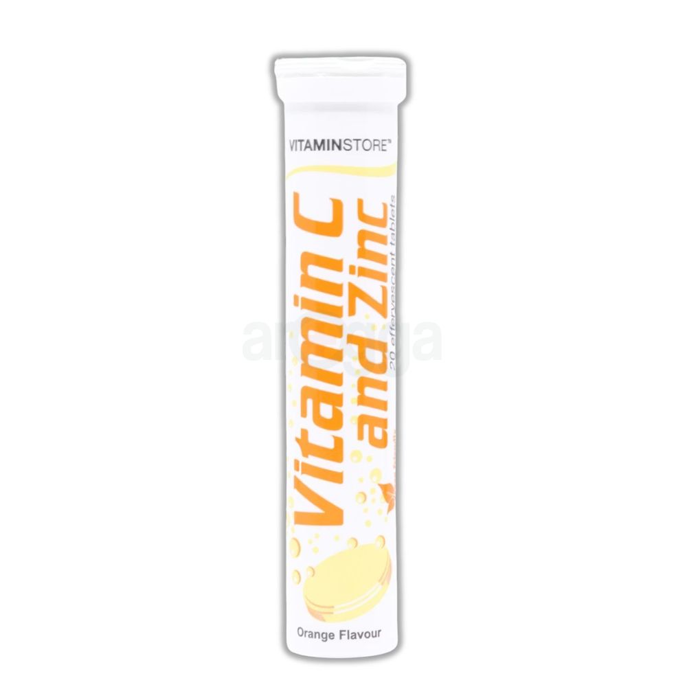 VitaminStore Vitamin C And Zinc Orange Flavour 20 Tablets  