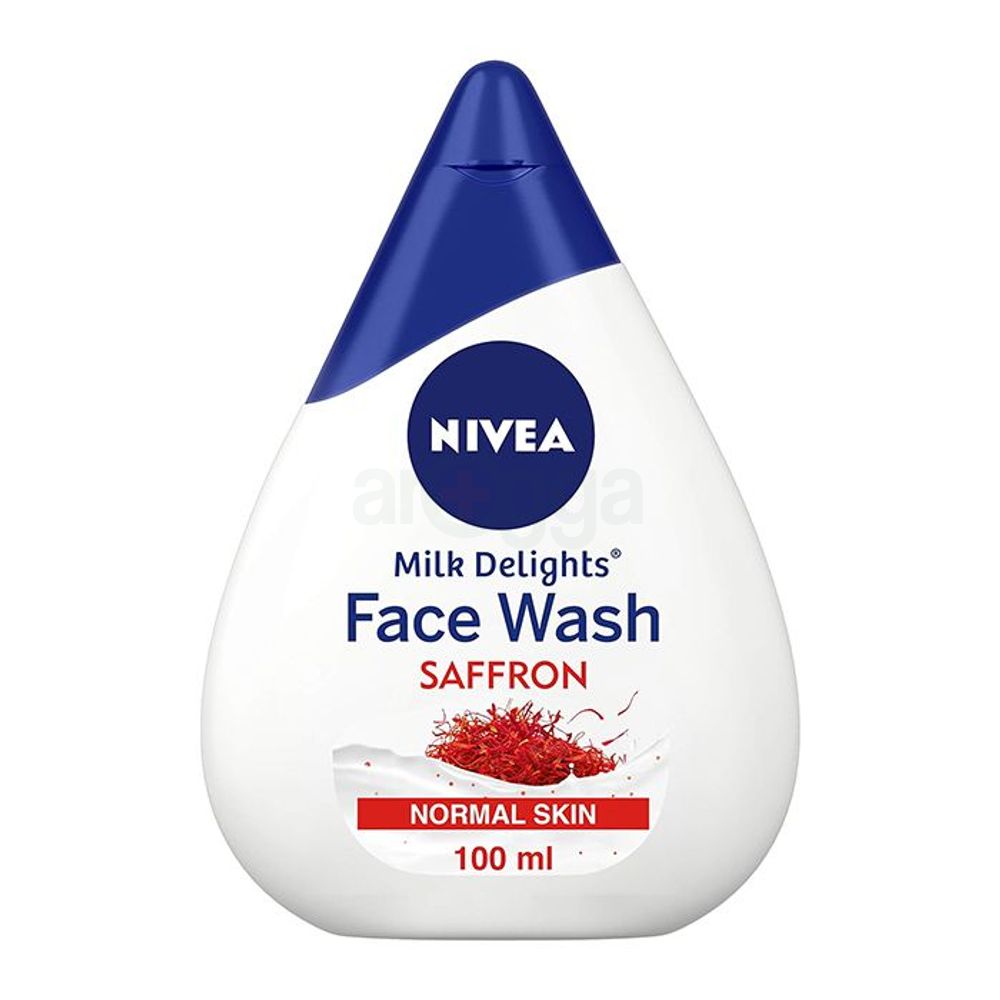 NIVEA Milk Delights Face Wash Precious Saffron (Normal Skin) 100ml  