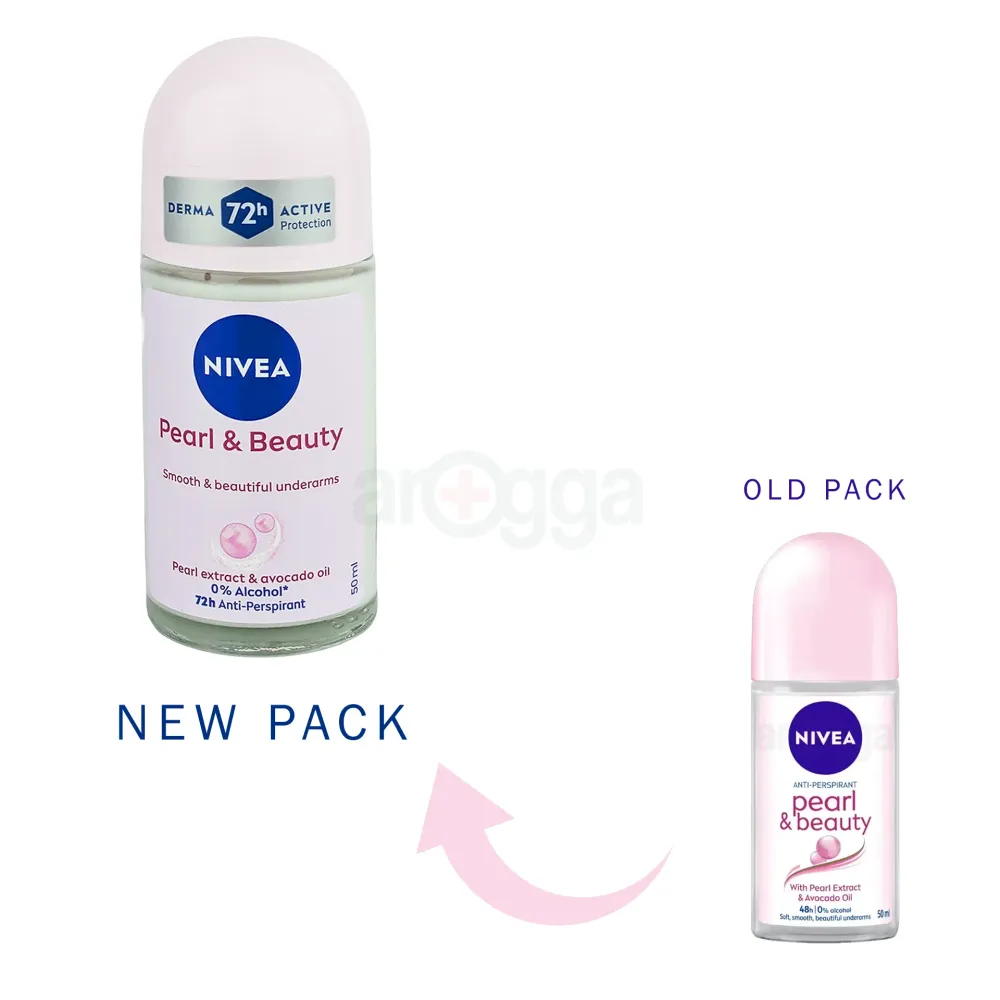 NIVEA Pearl & Beauty Deodorant Roll On for Women 50ml  