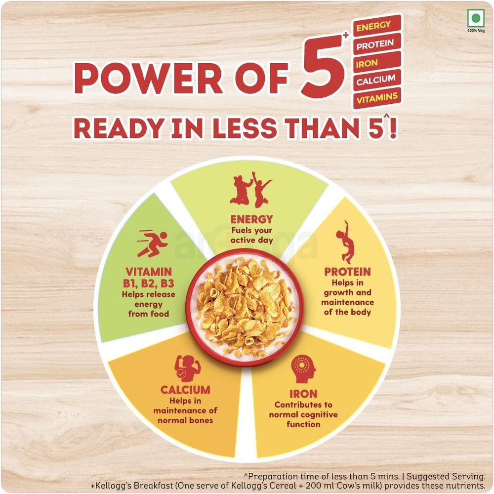 Kellogg's Corn Flakes Original Breakfast Cereal 475gm  