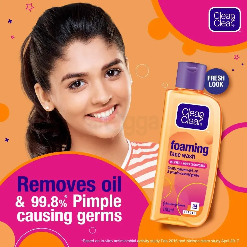 Clean & Clear Foaming Facewash for Oily Skin 100ml  