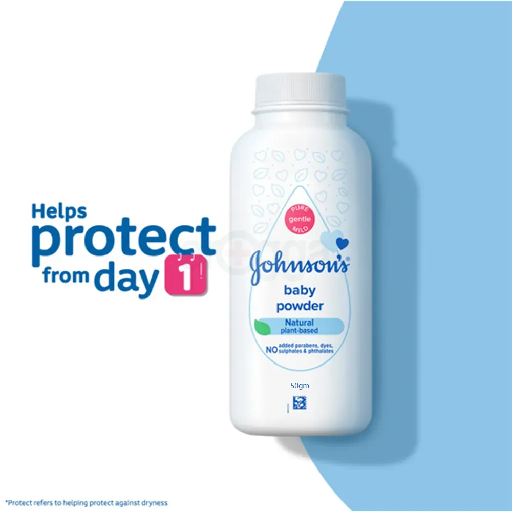Johnsons Baby Powder Natural Plant Based 50g  