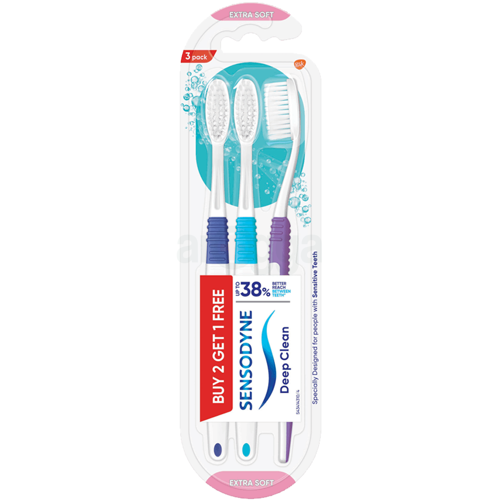 Sensodyne Deep Clean Toothbrush With Extra Soft Bristles (Buy 2 Get 1)  
