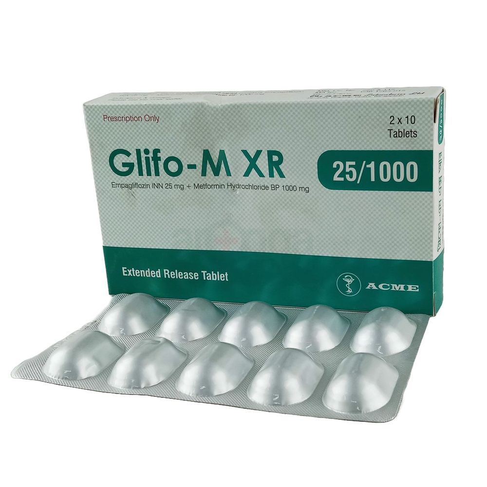 Glifo-M XR 25/1000 25mg+1000mg Tablet