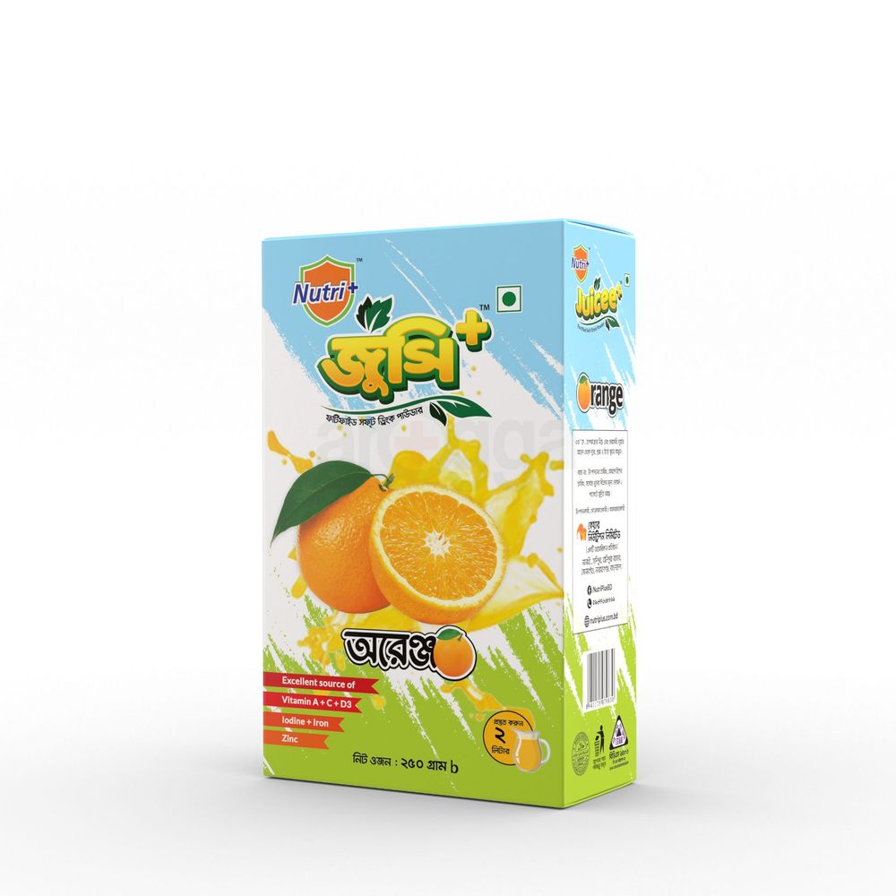 Juicee+ Orange Soft Drinks Powder - Box  