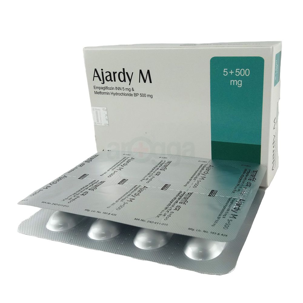 Ajardy M 500 5mg+ 500mg Tablet