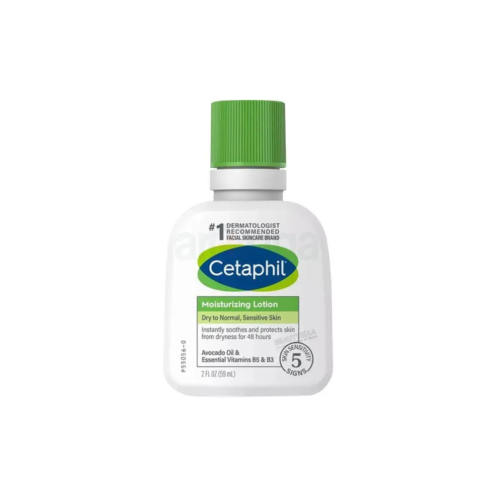 Cetaphil Moisturizing Lotion for Dry to Normal, Sensitive Skin  Avocado Oil and Vitamins E, B5 & B3 59ml  