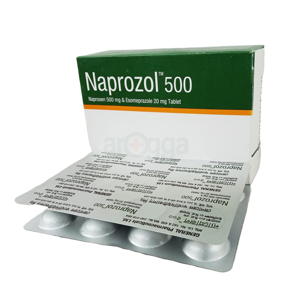 Naprozol 500mg+20mg Tablet