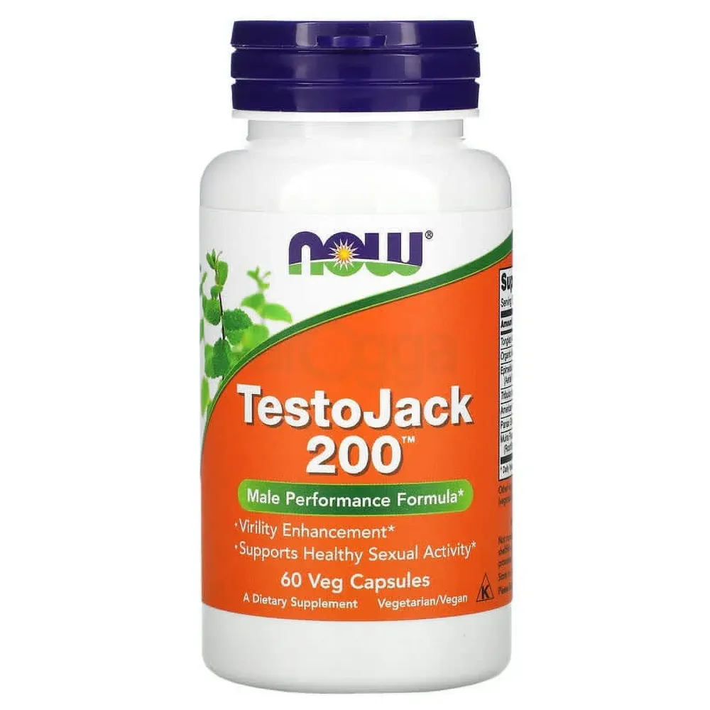 NOW TestoJack 200 Male Performance Formula 60 Capsules  