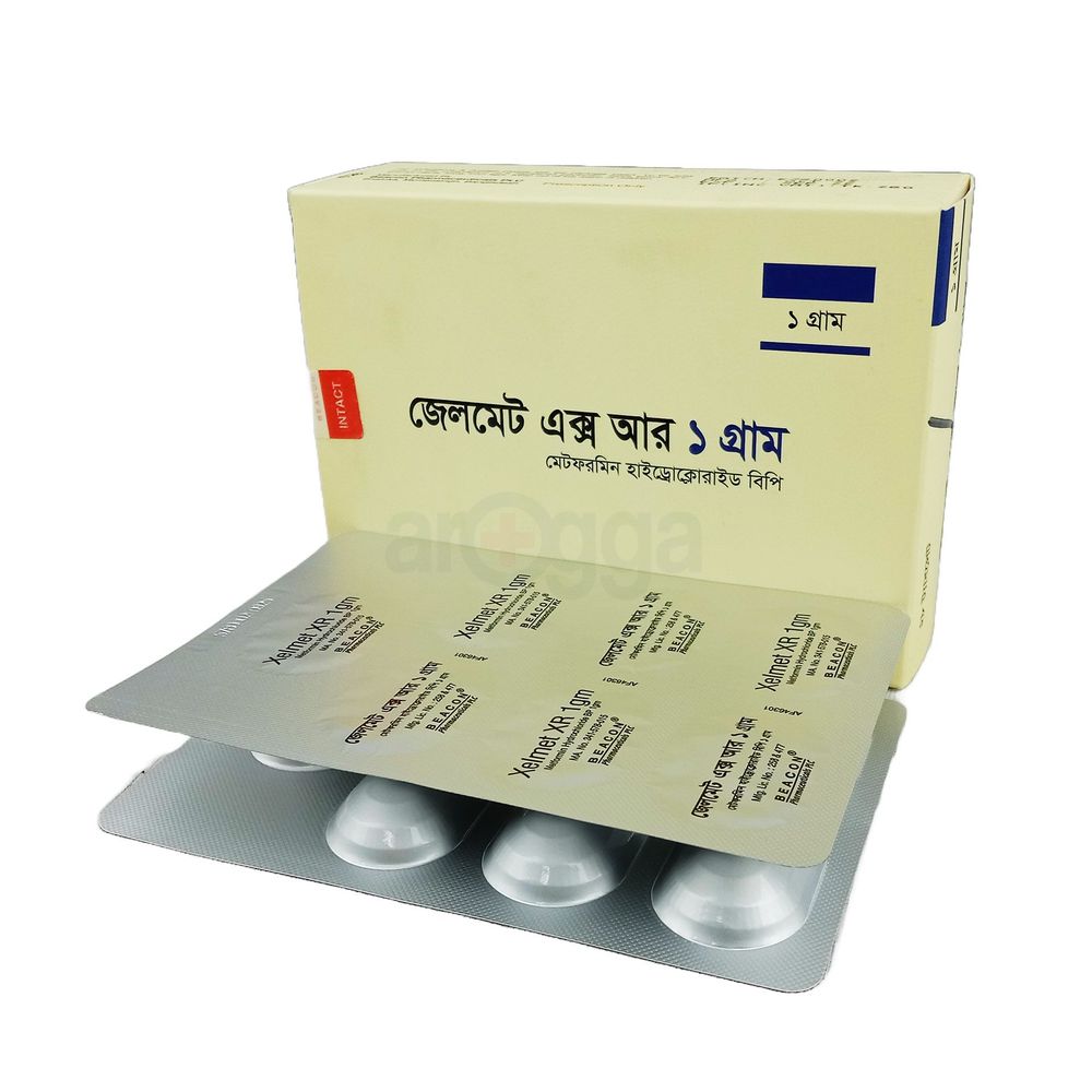 Xelmet XR 1gm 500mg Tablet