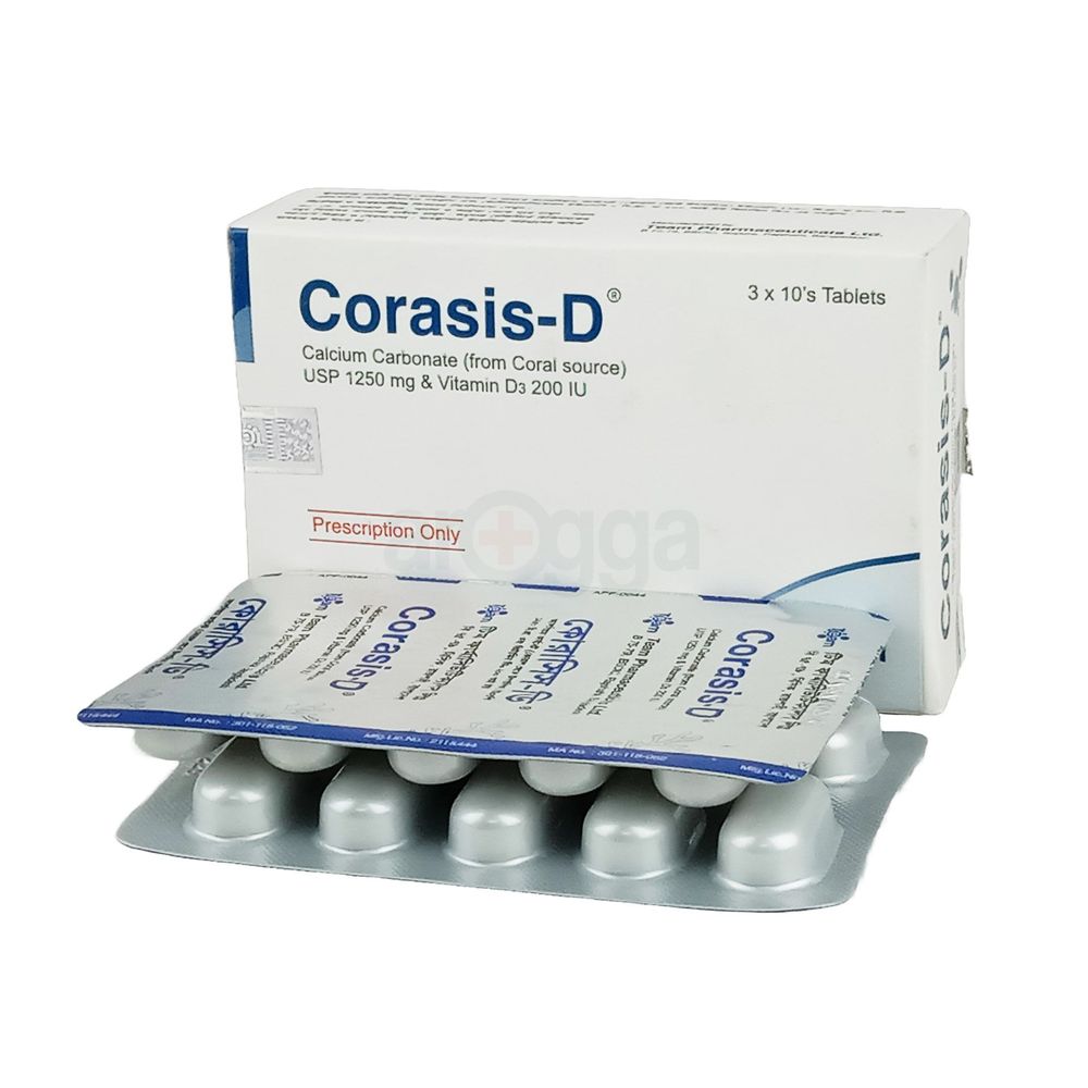Corasis-D 500mg+200IU Tablet
