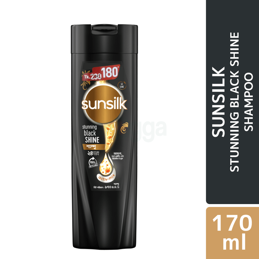 Sunsilk Shampoo Stunning Black Shine 170ml  