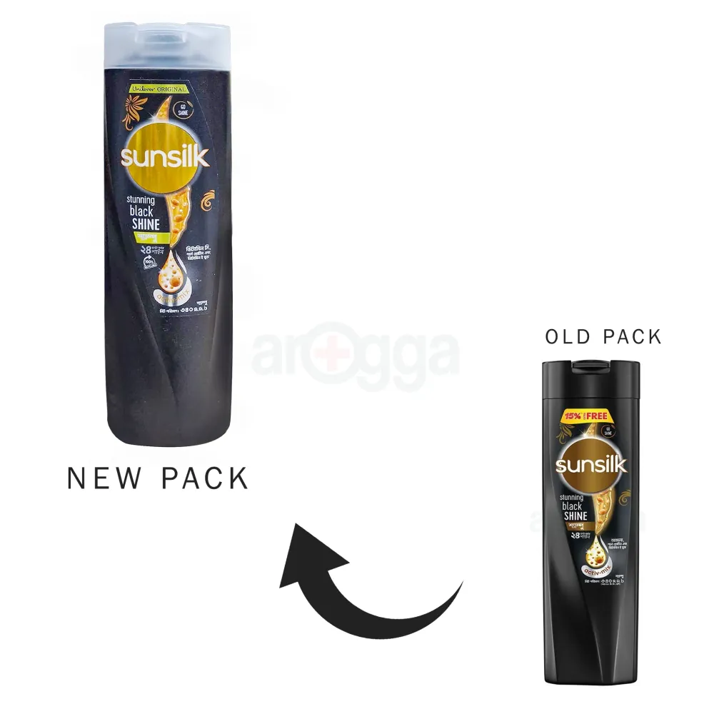 Sunsilk Stunning Black Shine Shampoo 340ml  