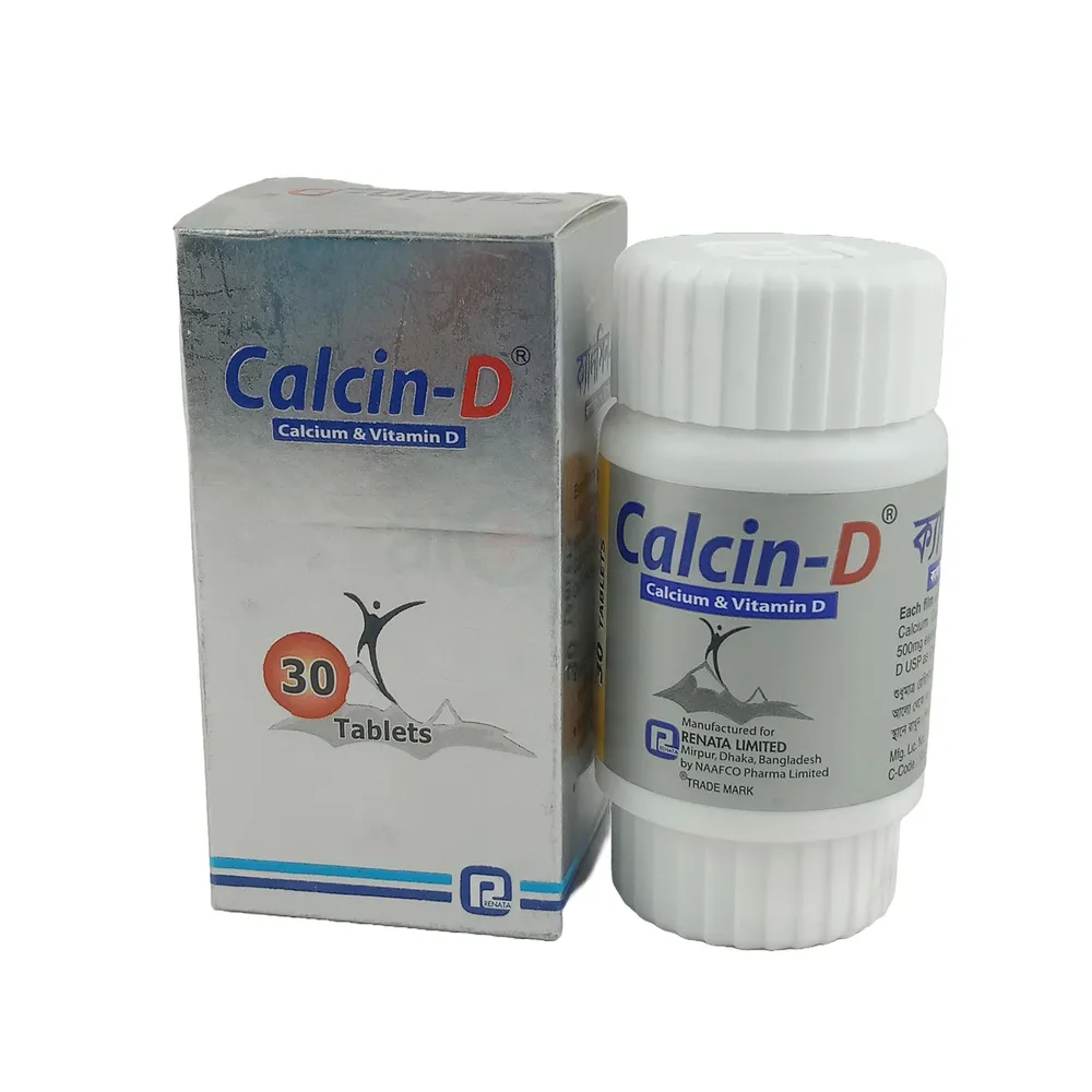 Calcin D (30) 500mg+200IU Tablet