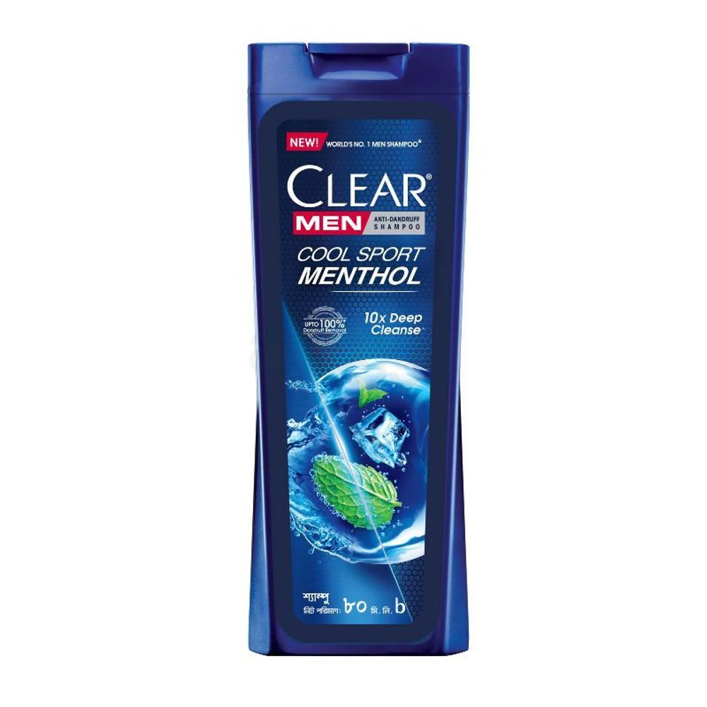 Clear Shampoo Men Cool Sport Menthol Anti Dandruff 80ml  