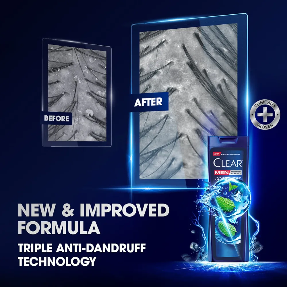 Clear Shampoo Men Cool Sport Menthol Anti Dandruff 80ml  
