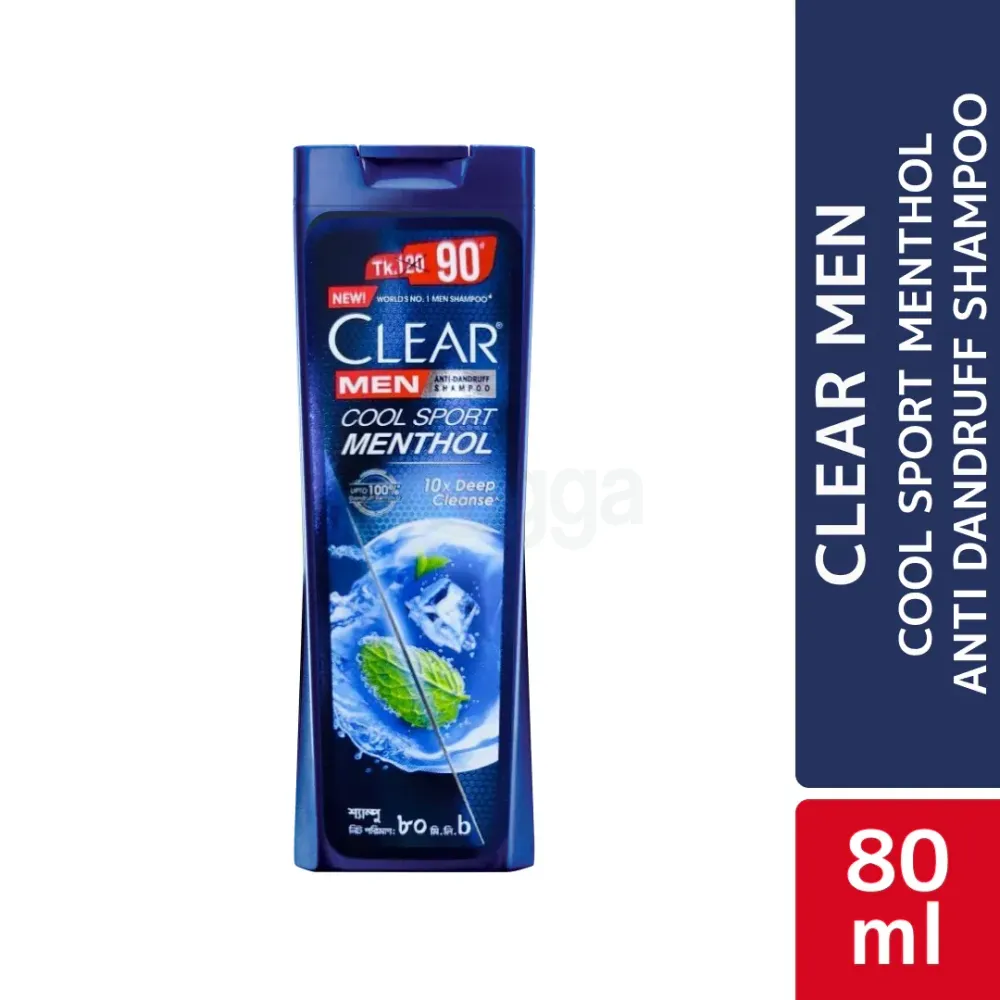Clear Shampoo Men Cool Sport Menthol Anti Dandruff 170ml  